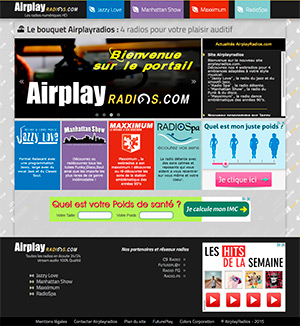 Site internet : Airplayradios