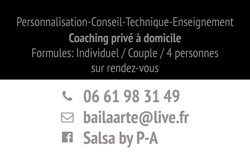 Carte De Visite Salsa By Pa Verso