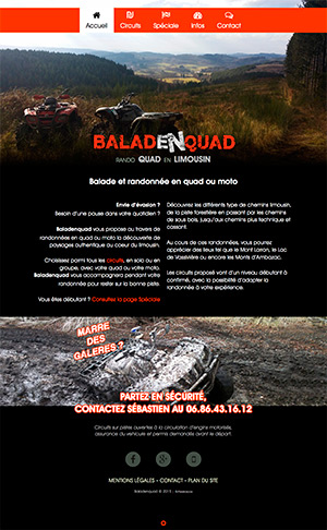 Site internet : Baladenquad