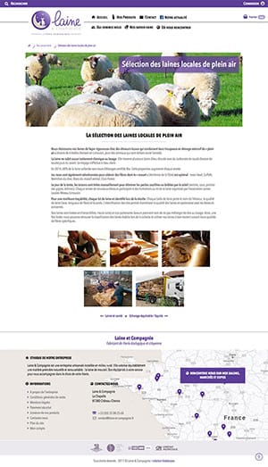 E-commerce : Sélection des laines locales - Laine et Compagnie