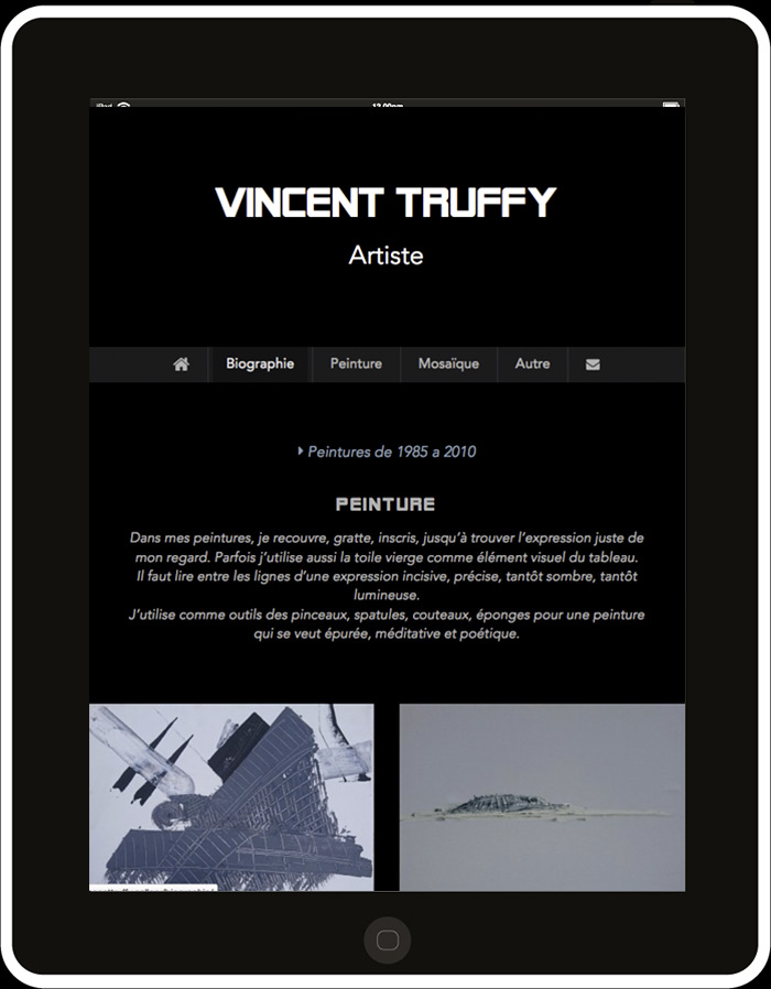 Creation Artistique De Peinture Mosaique Dessin Et Photographie Vincent Truffy Tablette
